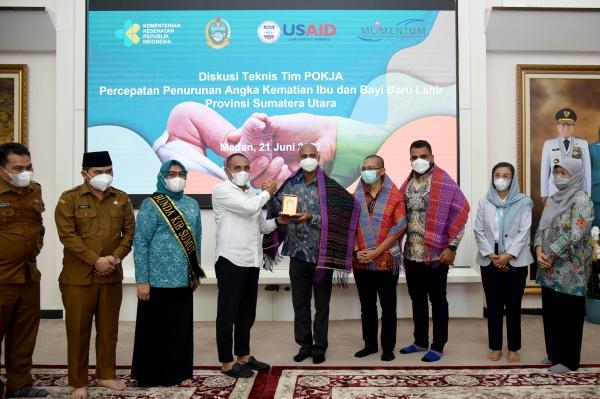 Gubernur Edy Rahmayadi Terima Kunjungan USAID *Bahas Program Penurunan AKI/B